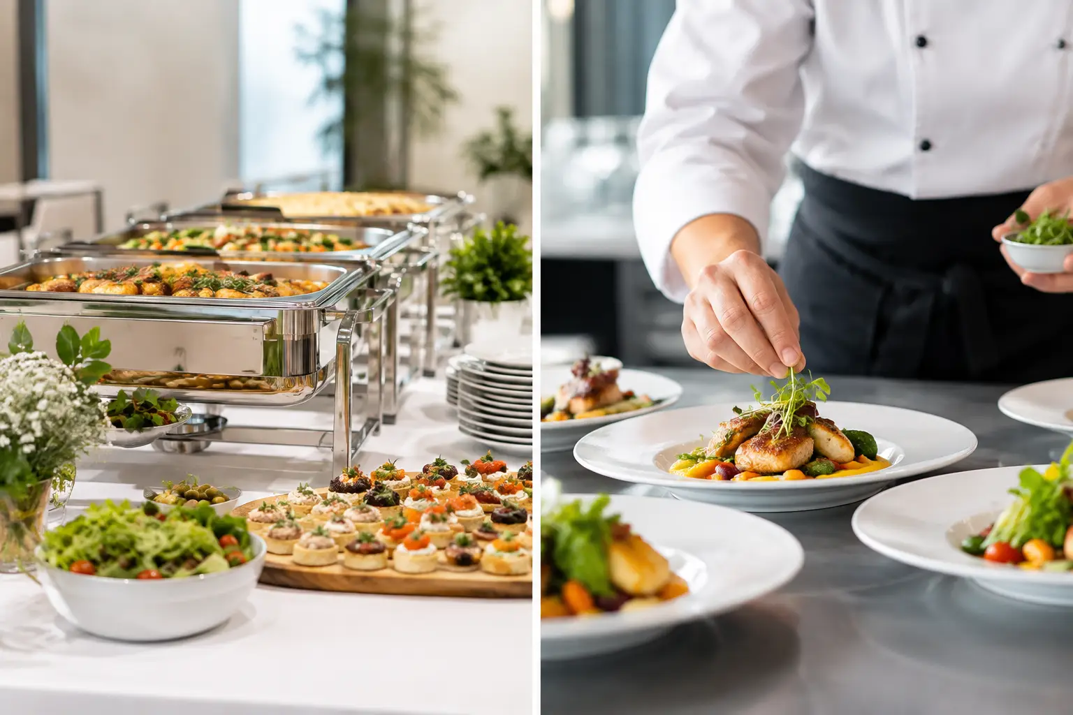 Catering ou traiteur : quelle formule choisir ?