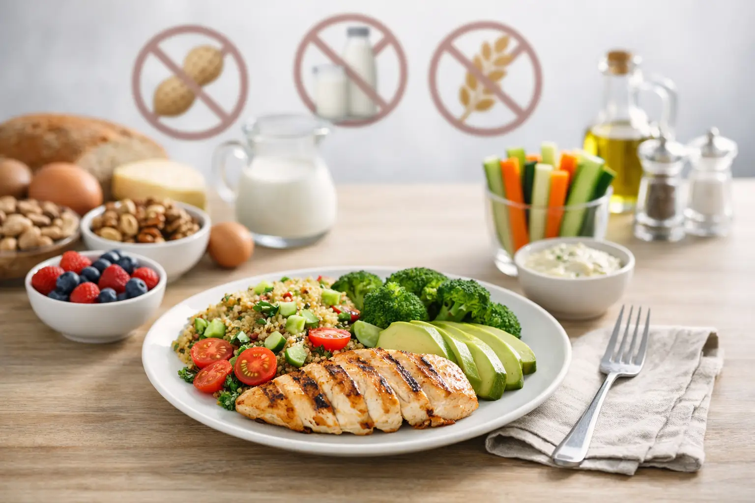 Guide repas sans allergènes pour manger serein