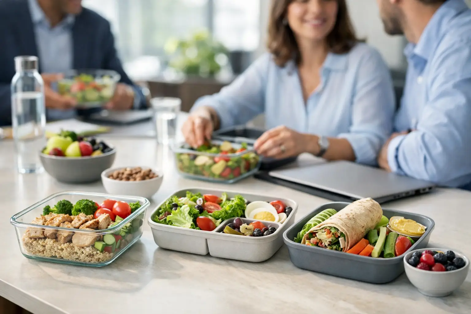 Préparer des lunchs d'équipe équilibrés